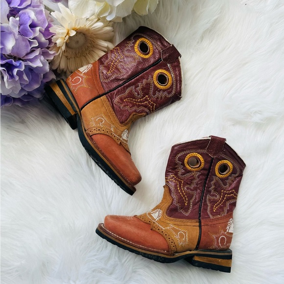 Toddler Old Corral Mexican Horse Embroidered Western Boots - Picture 3 of 6